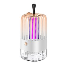 USB 충전식 무선 LED 강력 모기퇴치기 캠핑 낚시 야외 해충 휴대용 포충기 퇴치기, 흰색