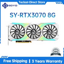 SOYO-신제품 RTX3060Ti 2060S NVIDIA 8G/12G 게임용 GPU GDDR6 데스크탑 그래픽 카드 지원 Gpus, 09 RTX 3070 8G