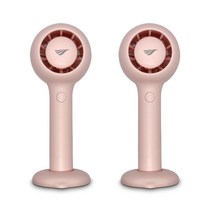 윈디 미니 휴대용 선풍기 손선풍기 COOLING-23, 솜사탕 핑크 1+1