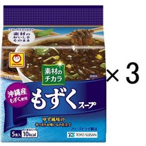 일본즉석국 동양 수산 소재의 치카라 오키나와산 모즈쿠 수프 5식 팩 3개