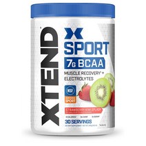 Xtend - 스포츠 7G BCAA 아미노산 딸기 키위 스플래시 파우더 345g