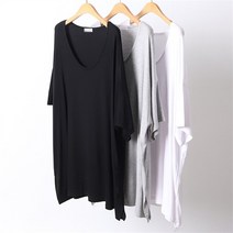 빅사이즈사랑해요 D451L205 데일리트임8부티셔츠 RA