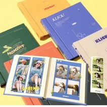 인생네컷앨범 여행사진 스토리 태교 앨범 사진포토북 무광 1p, 블랙