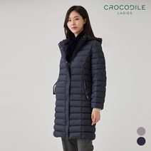 크로커다일레이디 크로커다일레이디 덕다운후드롱패딩점퍼_CL0WDW203