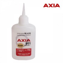 국산 산업체전용 AXIA 초강력 순간접착제 인조대리석 석재용(EC-7) 911 50g Cyanocrylate Adhesive, 1개