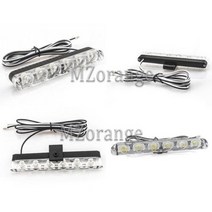 굴삭기 지게차 경광등 경고등 차량용 124LED 스트로보 스코프 라이트 fso 깜박임 소방관 조명 Led 경찰 자동 플래시 스트로브 자동차 트럭 비상 사태, 4 led+Blue and Yellow