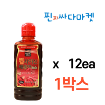 미담채 캡사이신소스550g 12개 1박스 매운맛, 550g