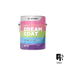 제비스코 드림코트 벽지 방문 대문 철재 목재 다용도페인트 3.8L, 조색컬러, 1개