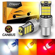 1200LM Led 조명 1156 BA15S P21W S25 7506 자동차 전구 Canbus No Hyperflash 12V 4014SMD 테일 튜닝 리버스 턴 시그널 램프 2, 02 Yellow_01 1156 BA15S P21W