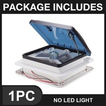 소형트레일러 미니트레일러 캠핑카트레일러 RV 환기 팬 12 V 배기 캐러밴 액세서리 수동 제어 지붕 장착 모, 01 11 inch Without LED