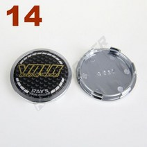 휠캡 휠커버 휠가드 휠 허브 캡 레이 볼크 로고 스포츠 림 커버 센터 OD 65mm ID 60mm 4 개, [14] 14, 4개