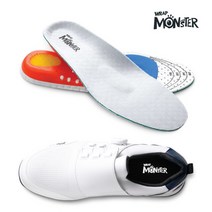 몬스터 6in1 기능성 인솔 깔창 젤패드깔창 신발깔창 운동화 등산화, 화이트-L(255-280)
