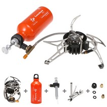 야외 캠핑 멀티 연료 오일 스토브 세트 조리기구 500ml 가솔린 연료 병 경량 휴대용 스토브 오일 병 세트, 01 as show