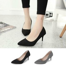 미라클세븐 M7 여자 펌프스힐 큰사이즈 킬힐 세무 구두