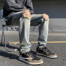 배기청바지 핫한 아메카지스타일 대미지 발묵 트렌드 건달카리스마 ZK832 P65 4994496097