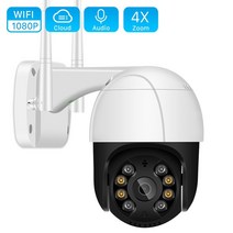 열화상 카메라 산업용 적외선 누수 열감지 탐지기 1080p ptz wifi ip 야외 4x 디지털 줌 ai 인간 감지 무선 h.265 p2p 오디오 2mp 3mp 보안 cctv, 1080p 64g 카드 추가, 우리 플러그