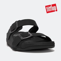핏플랍 [공식판매처] 남성 고흐 버클 슬리퍼 레더 BLACK