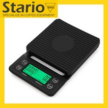 Stario 전자저울 주방저울 커피저울 비리치주방전자저울초정밀저울, 검은