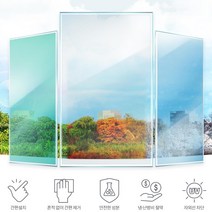 사계절 창문 단열재 반영구 필름 윈도우단열필름 열차단썬팅 썬팅시트, 상품선택, 암막화이트 5M