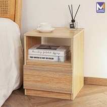 MCOMPANY 협탁 인테리어 침대 옆 침실 거실 쇼파 선반 엔틱 원목 미니 2단 사이드 테이블 서랍장 보조 책상 북유럽 유럽풍 모던 거실장 수납장 와이드 간이 틈새 _혼합형 코르, 코르 서랍장