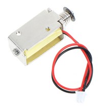 엑추에이터 리니어 전동 트렁크 왕복 소형 isc 직선 1pc 1.5w 12v dc 흡입 마이크로 전자석 스프링 푸시 풀 유형 막대 솔레노이드 자석 4mm