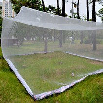솔표 국산 단체 캠핑 야외 초대형 사각 모기장 420x500