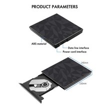 외장cd롬 USB 30 및 유형 C DVD 드라이브 CD 버너 드라이버 드라이브없는 고속 읽기쓰기 레코더 외부 DVDRW 플레이어 작성기, A