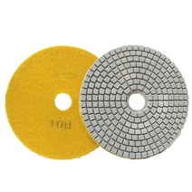 광택기 패드 5인치 6인치 7인치 5인치 125mm 건식/습식 다이아몬드 연마 패드 유연한 그라인딩 디스크 화, 03 100