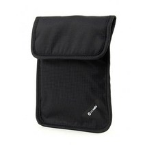 Pacsafe Coversafe X75 도난 방지 RFID 차단 넥 파우치 블랙.) 10148, One Size