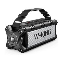 블루투스 스피커 WKING 50W 라우드 IPX6 방수 딥베이스/블루투스 5.0/8000mAh 파워뱅크용 대형 야외 휴대용 무선/24H 재생시간/TF카드/AUX/NFC/EQ