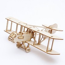 퍼즐피플 3D 영공방 배/비행기/자동차 입체퍼즐모형, 3D목재 영국 DH2복엽기 주니어 시리즈, 1Ea