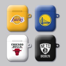 와우박스 주문제작 NBA 농구 엠블럼 로고 에어팟 버즈 무선 이어폰 케이스, 무광 하드케이스, 에어팟 프로