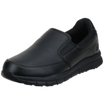 Skechers 남성용 남파 그로톤 서비스 슈즈 블랙 8 US