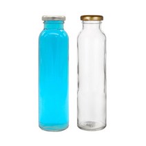 [유리병] 금속캡 날씬쥬스300 1개 300ml, 흰색마개
