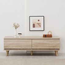 에보니아 베네토 서랍 수납 거실장 1200 [착불배송], 웬지백