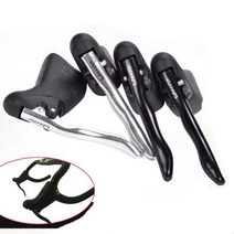 Daiky Road Bicycle Fixie Bike Drop Handlebar Brake Levers Set Time Trial Ergo (Silver), 1