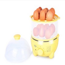 에그메이커 전기스팀쿠커 계란찜기 전기찜기 계란삶는기계 반숙란만들기 구운계란기계 맥반석계란기계 달걀삶는기계, 옐로우