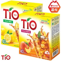 티오 아이스티 복숭아 40T+아이스티 레몬40T, 단품, 단품