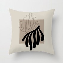 인테리어 소파쿠션 커버 북유럽 기하학적 거실 홈스테이 쿠션 미니멀 쇼파, 예술 잎