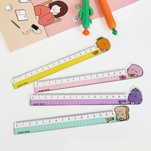 핑크풋 당근친구들캐릭터자 15cm자 학용품 문구용품, 600당근친구들캐릭터자_랜덤