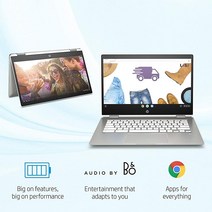 HP Chromebook x360 14-inch HD Touchscreen Laptop Intel Celeron N4000 4 GB RAM 32 eMMC Chrome (14, 단일, 단일