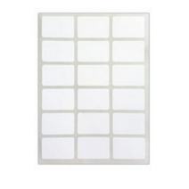 블루마토 PP 사각 라벨2 스티커 흰색 10p, B, 15개