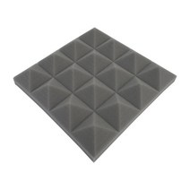 차음재 방음재 흡음재 12/24Pcs 25x25x5cm 스튜디오 음향 방음 폼 피라미드 사운드 흡수 트리트먼트 패널 타일 보호 스폰지, [06] GRAY, [02] 24pcs, 06 GRAY