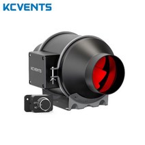 에어텐트 용품 원터치 캠핑 글램핑 KCvents 환기 선풍기 인라인 덕트 배기 EC 신선한 공기 시스템 속도 제어 수경 재배 텐트 가정용, EU, KC100 Rotary switch