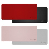 MP940_가죽_키보드마우스장패드 다나와 컴퓨터악세사리 장패드추천 와이드데스크매트 마우스장패드 캐릭터장패드, 그레이핑크