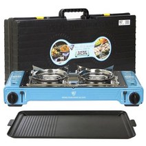 가재울산업 휴대용 캠핑 투버너 1P 전용불판 야외 차박 트윈버너 멀티 5697-5609756ea, gajae6526 본상품선택