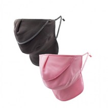 마스크 겨울용 입체 기모 골프 커튼형 목보호 방한 면소, 단색퍼플