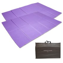 코만도 2단 캠핑매트 2p + 보관가방, 퍼플