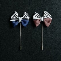 셀러허브(잡화) 앤브로치 부토니에 E18ny투톤스트리본