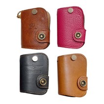 케이스 단체주문가능 각인가능 자동차키홀더 소가죽 골프키, 블랙_각인(O)